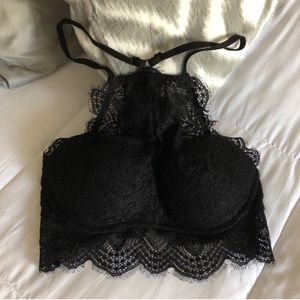 PINK Eyelash Lace Bralette